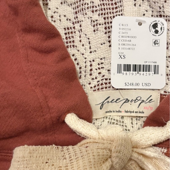 NWT Free People x We The Free Flower Child Hooded Cardi - $248 - Picture 13 of 16